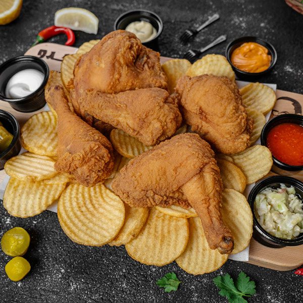 وجبة فروج بروستد جدو (وجبة العيلة)